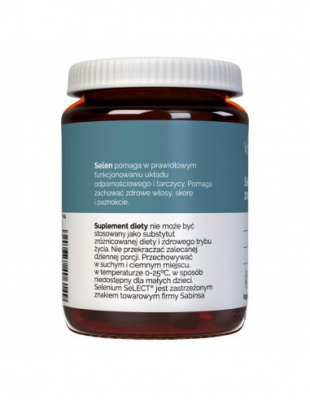 Selen organiczny 200mcg 120cap