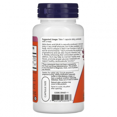 Alpha Lipoic Acid 600mg 60cap