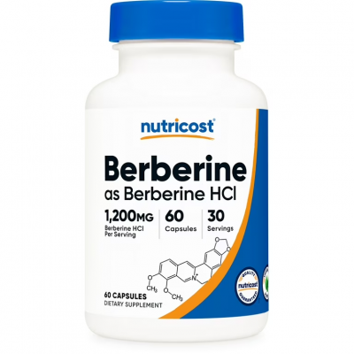 Berberine HCl 600mg 60cap