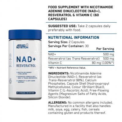 NAD + Resveratrol 60cap