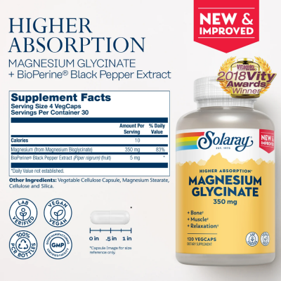 Magnesium Glycinate 350mg 120cap