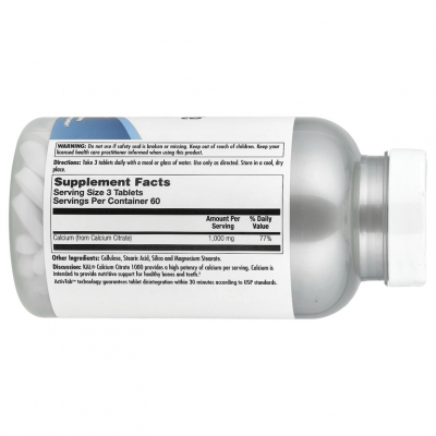 Calcium Citrate 1000mg 180ct